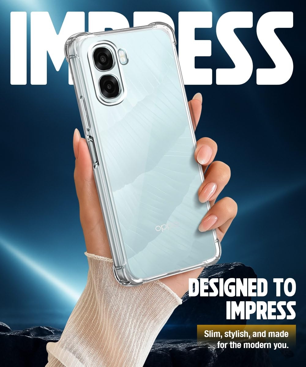 For Oppo A6X 4G/5G & Oppo A6 5G SupRShield Clear Case Shockproof Heavy Duty Gel Air Cushion Cover
