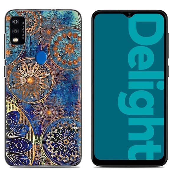Optus X Delight Case Shockproof Protective Gel Stylish Gel Back Case Cover (Style 2)