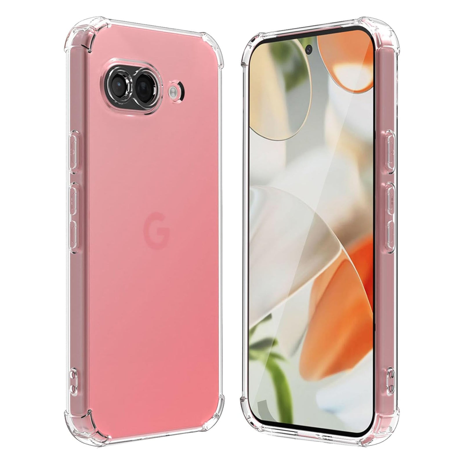 For Google Pixel 10/10a/10 Pro/10 Pro XL 5G SupRShield Clear Case Shockproof Tough Gel Clear Transparent Air Cushion Cover (Transparent)