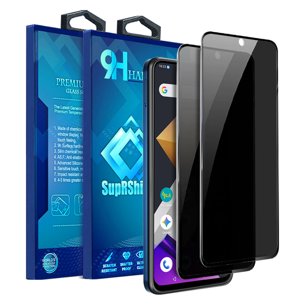 [2 Pack] For Optus X Total 2 SupRShield Anti Spy Privacy Tempered Glass LCD Screen Protector Film Guard