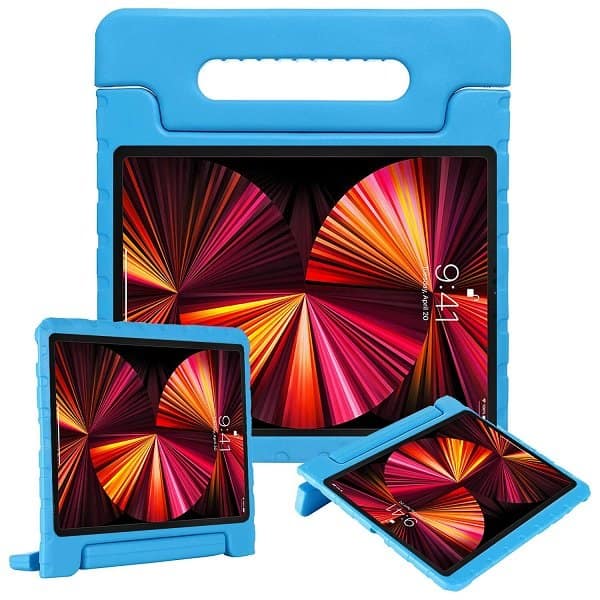 iPad Pro 11 2021 Kids Case Shockproof Kickstand Cover (Blue)