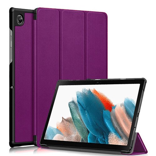Purple Samsung Galaxy Tab A8 10.5 2021 Smart Leather Case Folio Cover