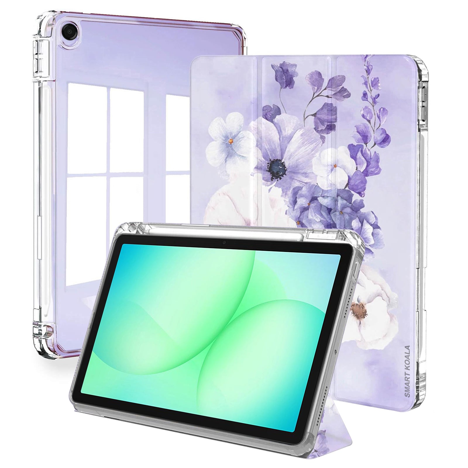 For Samsung Galaxy TAB A9+/A11+Plus WITH PENCIL HOLDER Smart Leather Folio Magnetic Stand Case Cover