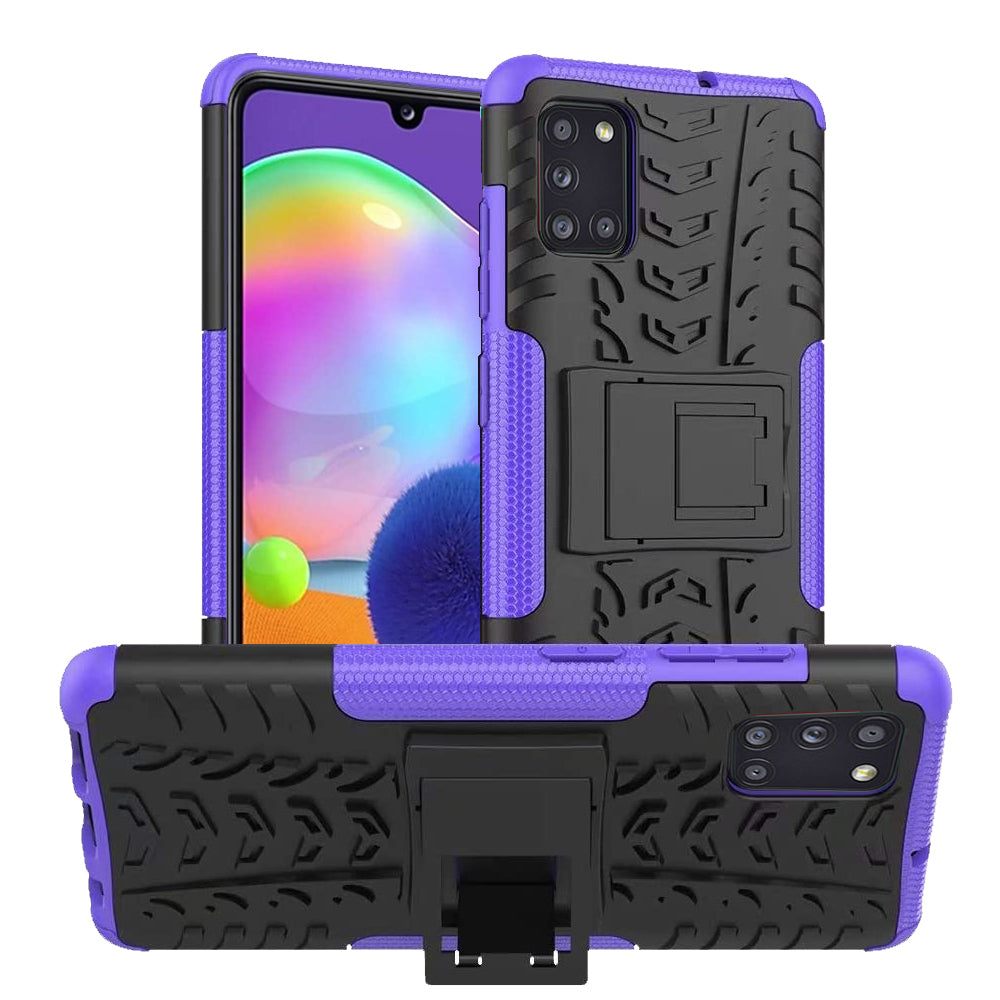 Samsung Galaxy A31 Rugged Case Shockproof Heavy Duty Protective Cover (Green)