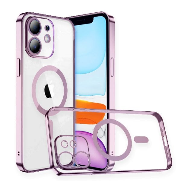 For Apple iPhone 14 MagSafe Magnetic Case with HaloLock Shockproof Military Grade Protection Scratch Resistant Back Protective Cover (Rose Gold)