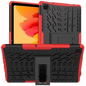 Samsung Galaxy Tab A7 Shockproof Heavy Duty Case Cover (Red)