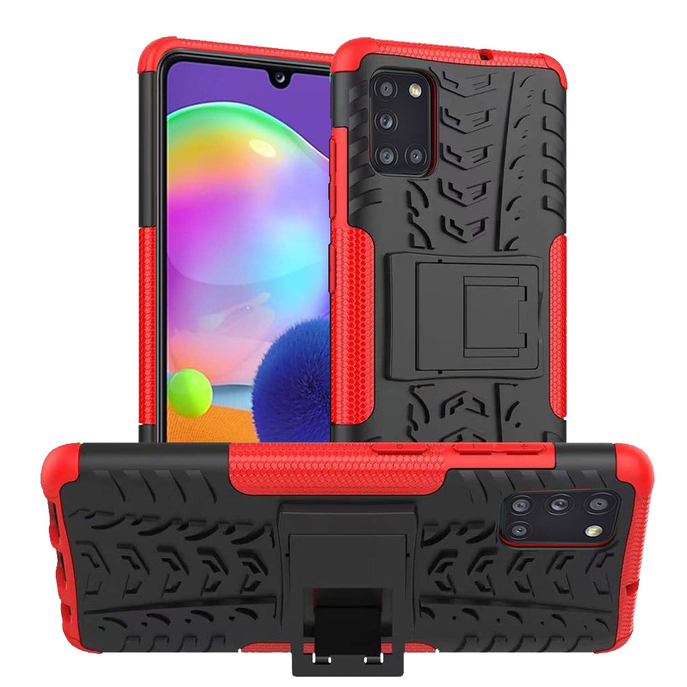 Samsung Galaxy A31 Rugged Case Shockproof Heavy Duty Protective Cover (Green)