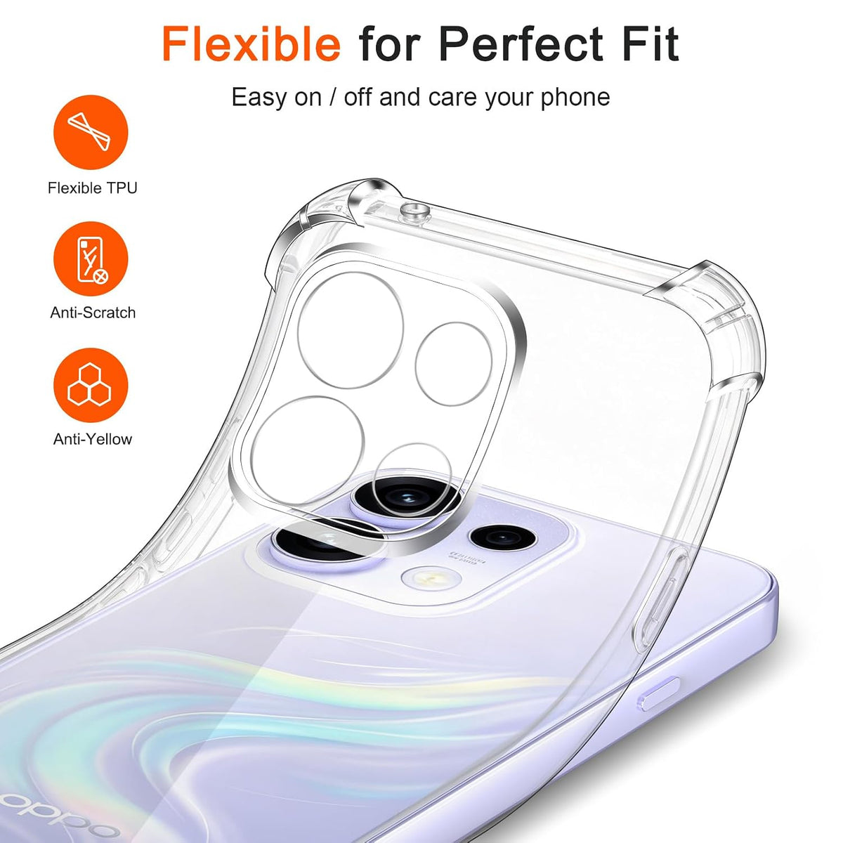 For Oppo Reno 16 /16 Pro SupRShield Clear Case Shockproof Heavy Duty Gel Air Cushion Cover