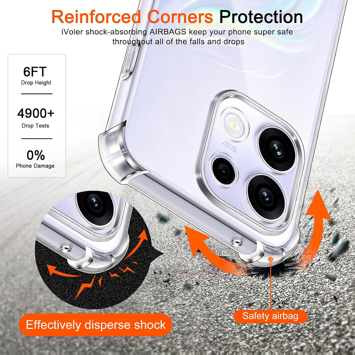 For Oppo Reno 16 /16 Pro SupRShield Clear Case Shockproof Heavy Duty Gel Air Cushion Cover