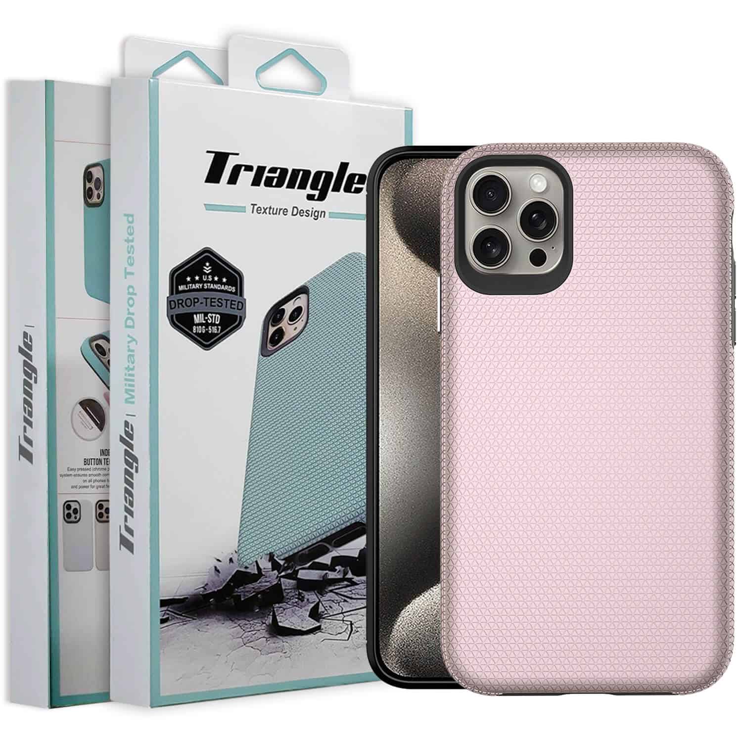 Triangle For iPhone 15/15 Pro/15 Pro Max /15 Plus Shockproof Case Rugged Heavy Duty Bumper Cover