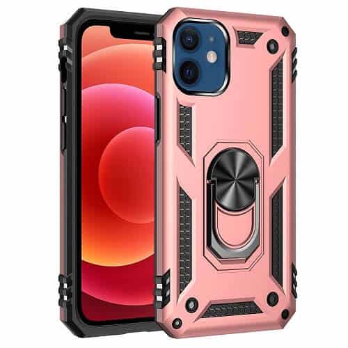 For Apple iPhone 12 /12Mini /12 Pro /12 Pro Max Anti Scratch Rugged Magnetic Car Mount Ring Case Cover
