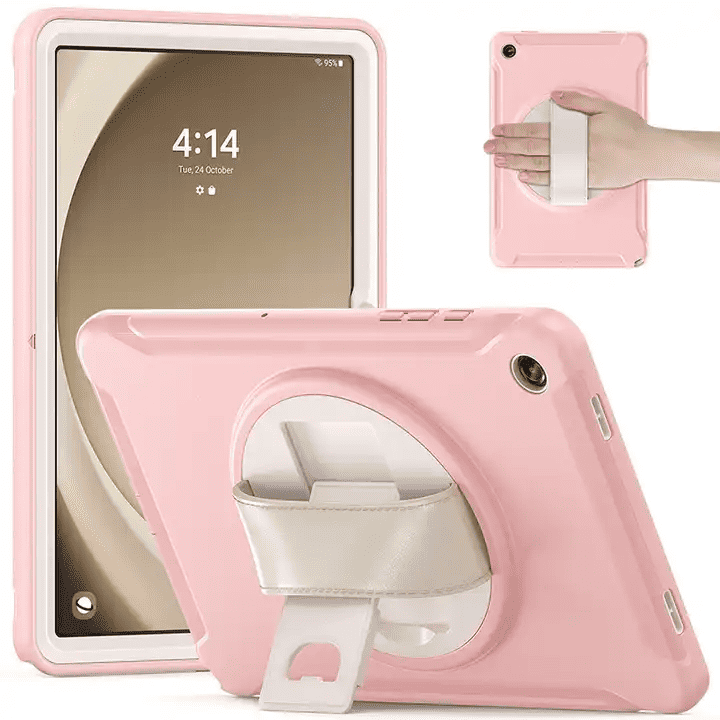 For Samsung Galaxy Tab A9+ /A9 Plus 11 inch SM-X210/X215/X216 360° Rotating Stand Hand Strap Shockproof Case Cover