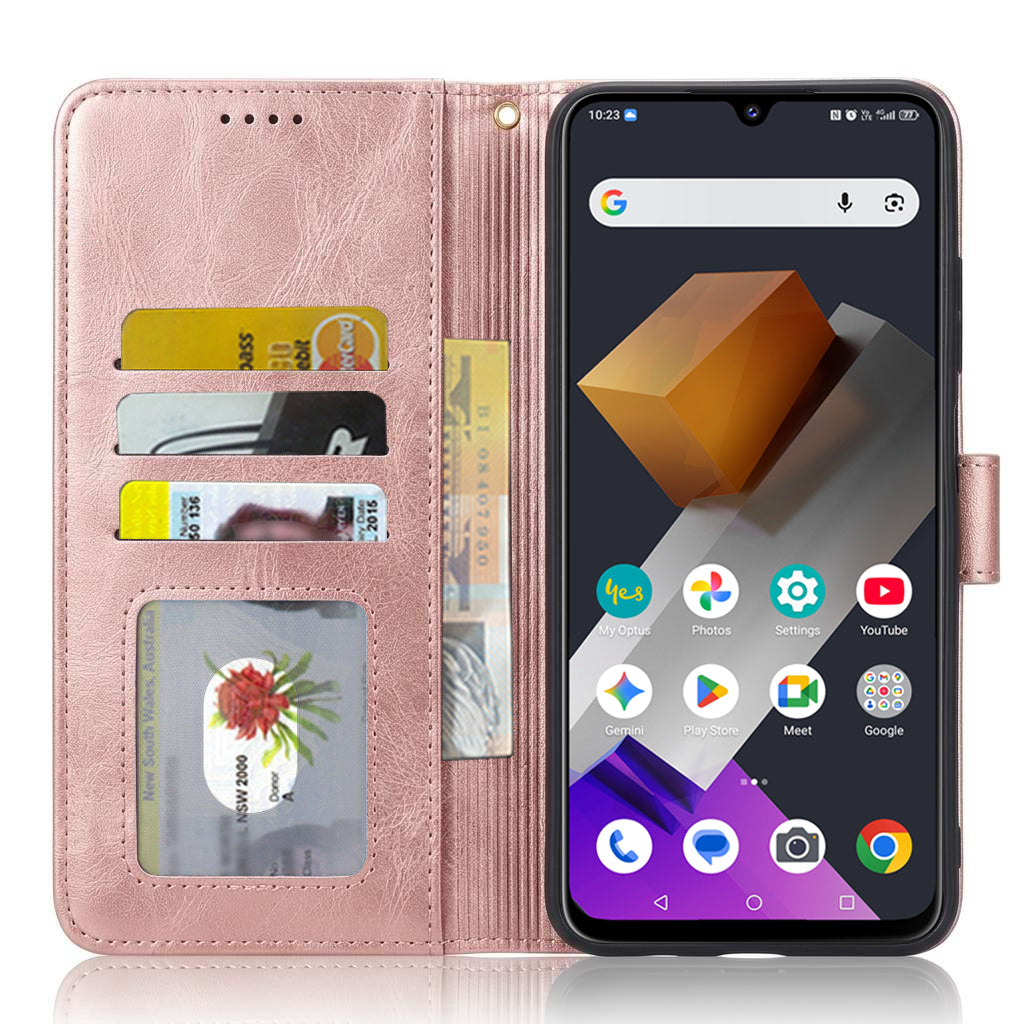 For Optus X Total 2 Wallet Leather Case Flip Leather Magnetic Stand Cover