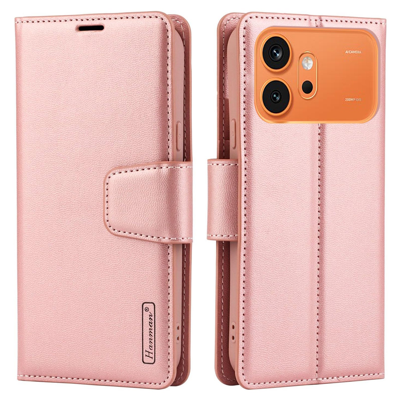For Honor 600/600 Pro Hanman Wallet Leather Flip Shockproof Protective Back Cover Cover