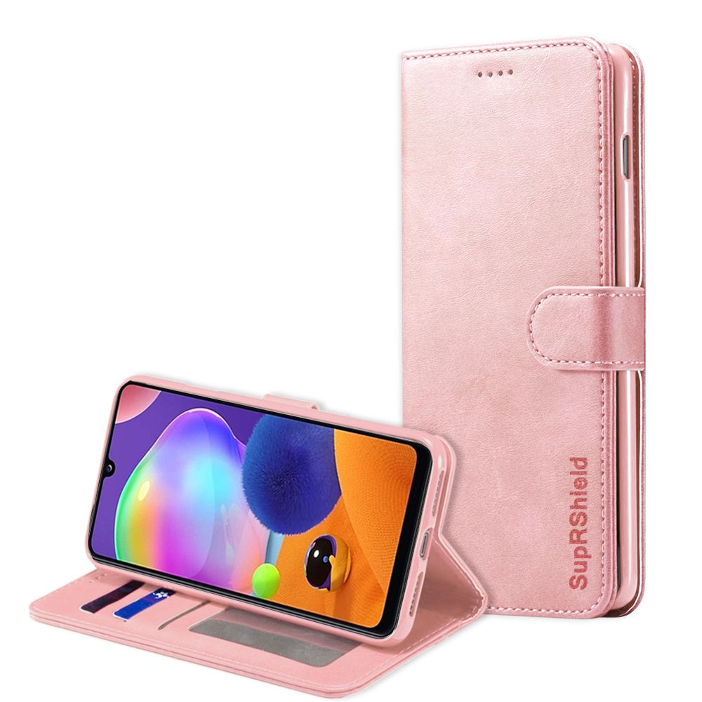 For Samsung Galaxy A31 Wallet Case Leather Card Pocket Flip Shockproof Magnetic Cover