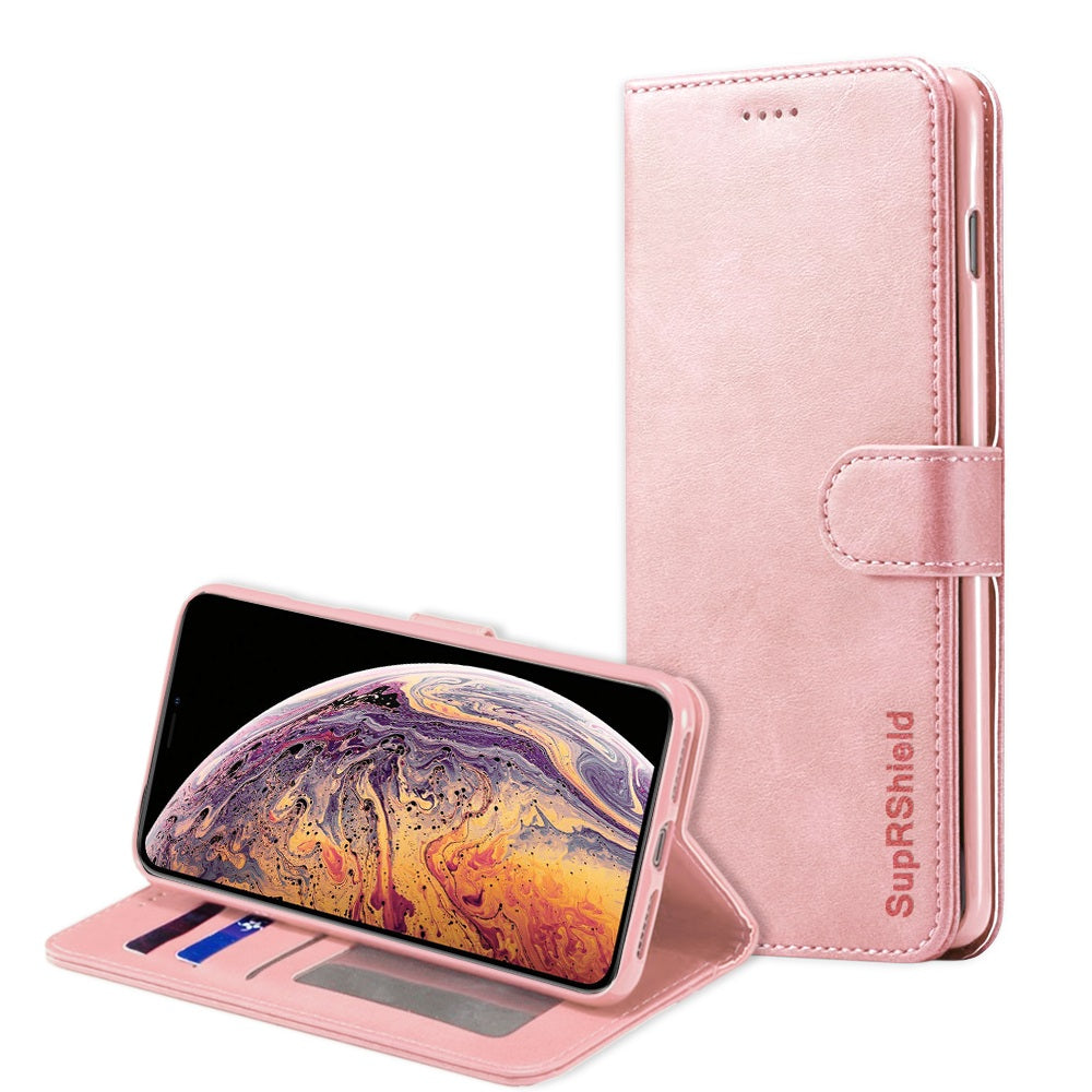 For Apple iPhone X / XS / XS Max / XR SupRShield Wallet Leather Flip Magnetic Case Cover