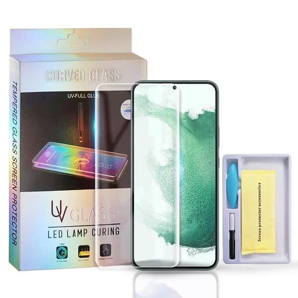 For Samsung Galaxy S22+ /S22 Plus 5G UV Liquid Gel Tempered Glass Screen Protector Film Guard (Clear)