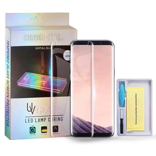 For Samsung Galaxy S8+ S8 Plus UV Liquid Gel Tempered Glass Screen Protector (Clear)