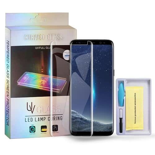 For Samsung Galaxy S8 UV Liquid Gel Tempered Glass Screen Protector (Clear)