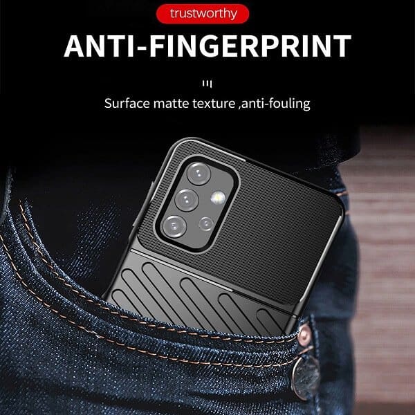 For Samsung Galaxy A32 5G | A32 4G Case Shockproof Absorption Anti Scratch Heavy Duty Durable Drop Protection Phone Armor Back Cover (Black)