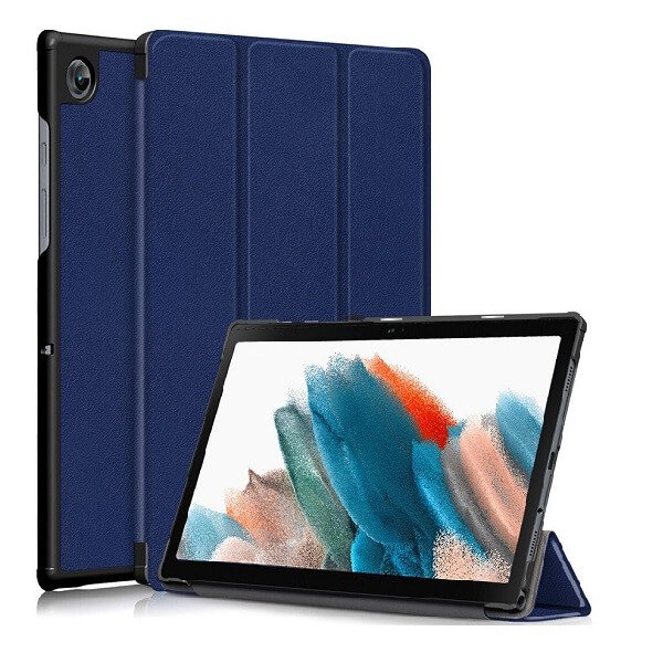 Samsung Galaxy Tab A8 10.5″ SM-X200 /X205 Folio Smart Leather Magnetic Stand Case Cover (Navy Blue)