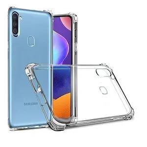Samsung Galaxy A11 Clear Case Shockproof Tough Transparent Anti knock Heavy Duty Cover