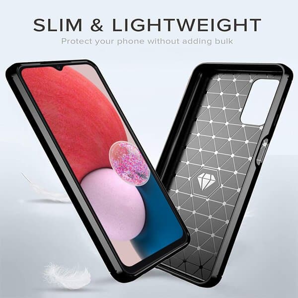 Samsung Galaxy A13 4G Case Shockproof Heavy Duty Rugged Anti Knock Back Cover (Black)