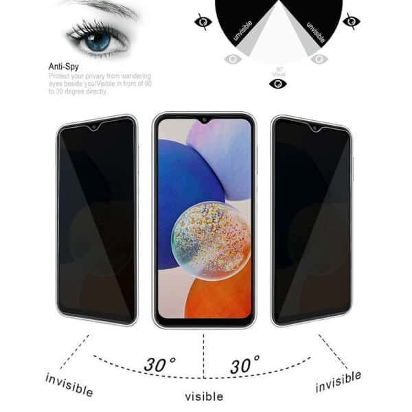 [2 Pack] Samsung Galaxy A14 5G SupRShield Anti Spy Privacy Tempered Glass LCD Screen Protector Film Guard
