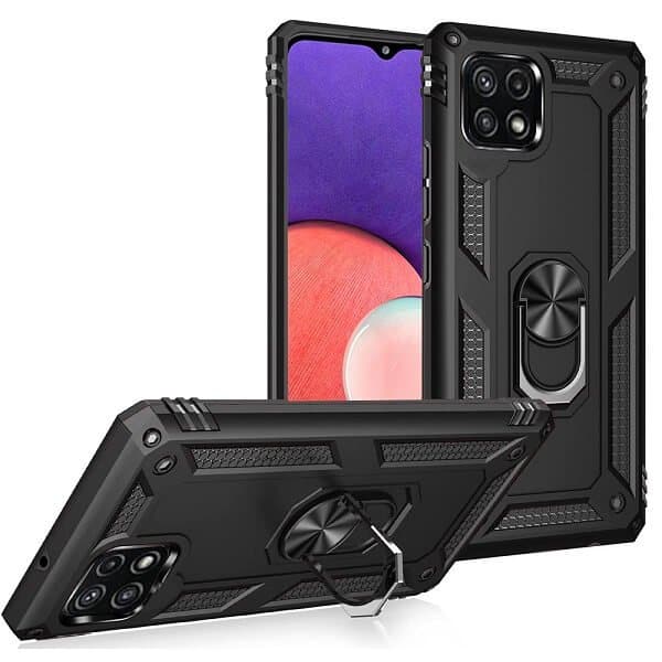 For Samsung Galaxy A22 5G | A22 4G Magnetic Ring Rugged Shockproof Case Heavy Duty Protective Back Cover