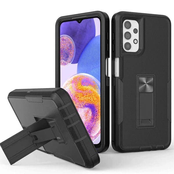 Samsung Galaxy A23 4G A23 5G Magnetic Ring Rugged Shockproof Case Heavy Duty Protective Back Cover (Black)