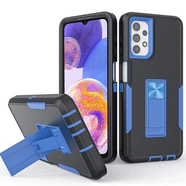 Samsung Galaxy A23 4G A23 5G Magnetic Ring Rugged Shockproof Case Heavy Duty Protective Back Cover (Navy Blue)