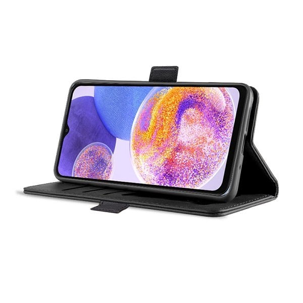 Samsung Galaxy A23 4G A23 5G SupRShield Wallet Leather Card Holder Flip Protective Shockproof Magnetic Case Cover (Black)