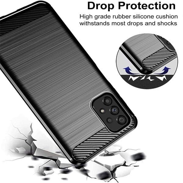 Samsung Galaxy A33 5G Case Shockproof Heavy Duty Rugged Anti Knock Back Cover (Black)