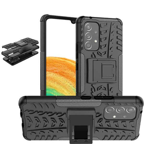 Samsung Galaxy A33 5G Heavy Duty Case Shockproof Rugged Protective Tough Back Cover (Black)