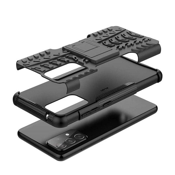 Samsung Galaxy A52s 5G Heavy Duty Case Shockproof Rugged Protective Cover (Black)