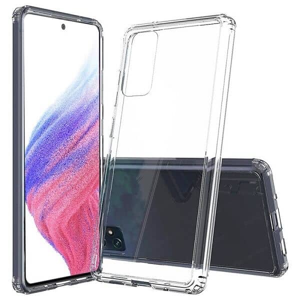 Samsung Galaxy A53 5G Hard Clear Shockproof Case Cover, Wallet Leather Case, Heavy Duty Cover, Screen Protector, Charging Cable & Adapter