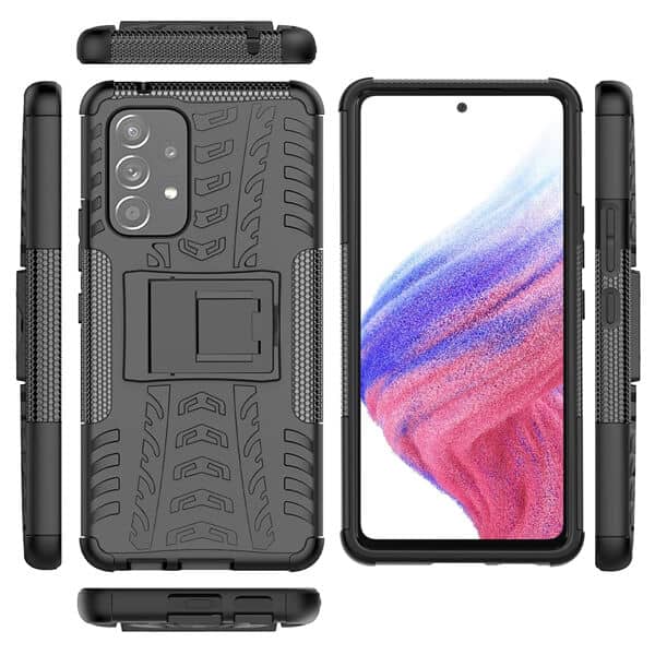 Samsung Galaxy A53 5G Heavy Duty Case Shockproof Rugged Protective Tough Back Cover (Black)