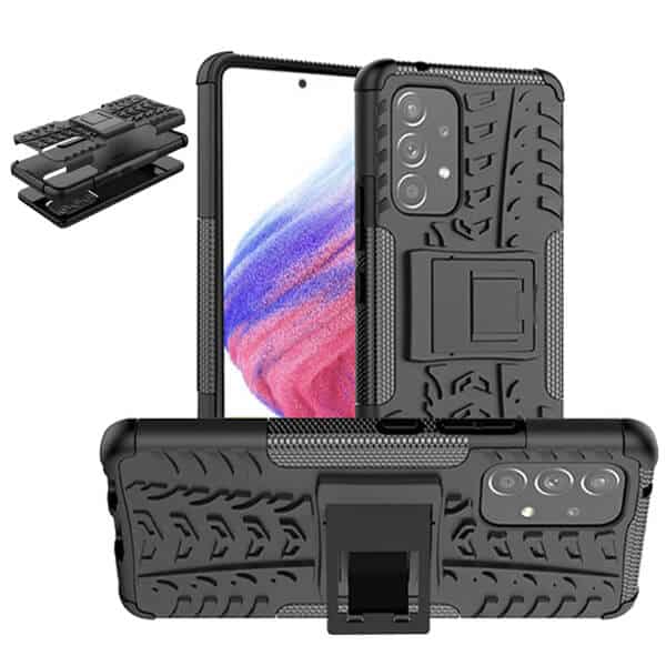 Samsung Galaxy A53 5G Heavy Duty Case Shockproof Rugged Protective Tough Back Cover (Black)