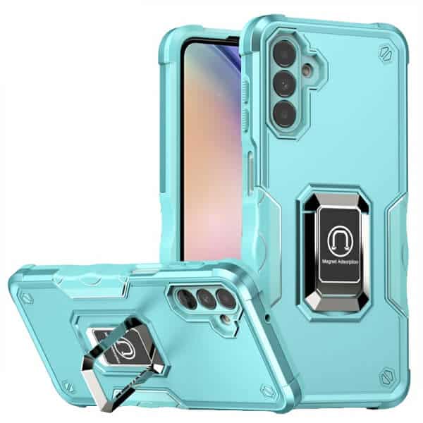 Samsung Galaxy A54 5G Magnetic Ring Rugged Shockproof Case Heavy Duty Protective Back Cover (Green)