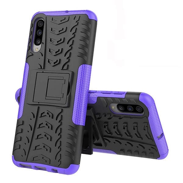 Samsung Galaxy A70 Heavy Duty Case Shockproof Rugged Protective Cover (Purple)