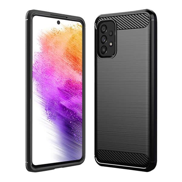 Samsung Galaxy A73 5G Case Shockproof Heavy Duty Rugged Anti Knock Back Cover (Black)
