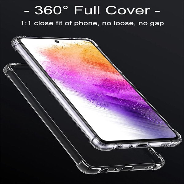 Samsung Galaxy A73 5G Clear Case Shockproof Heavy Duty Gel Air Cushion Cover