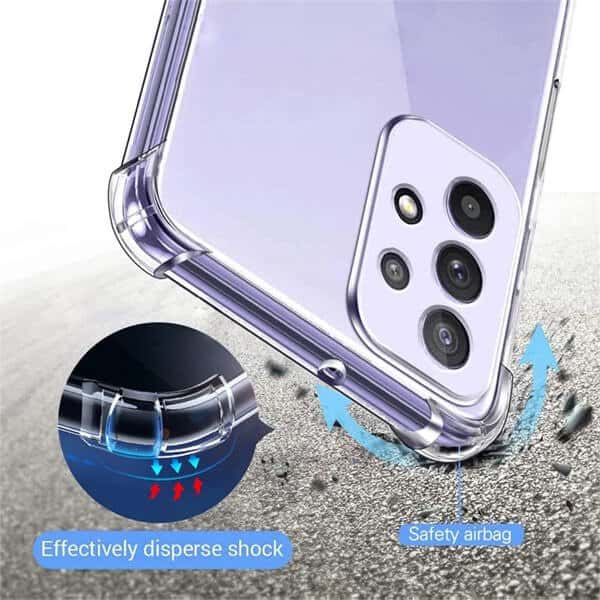 Samsung Galaxy A73 5G Clear Case Shockproof Heavy Duty Gel Air Cushion Cover