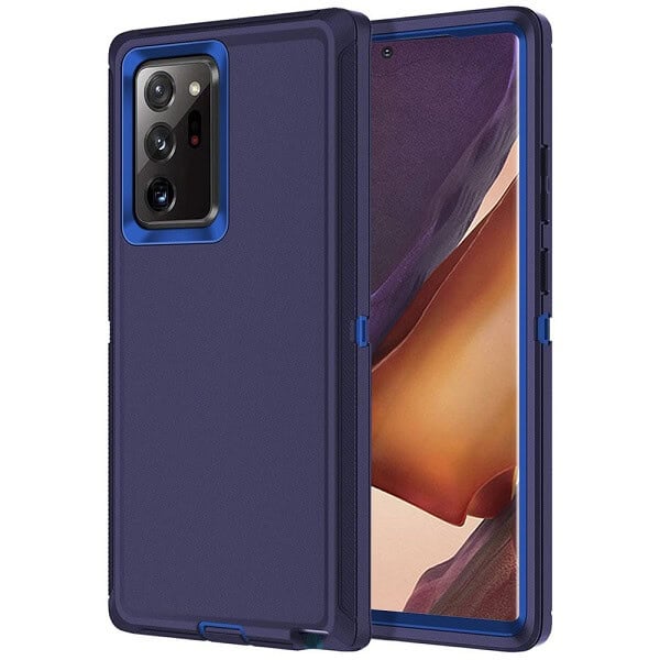 Samsung Galaxy Note 20 Ultra Case Drop Resistant Defender Tradies Heavy Duty Rugged Shockproof Tough Cover (Navy Blue Blue)