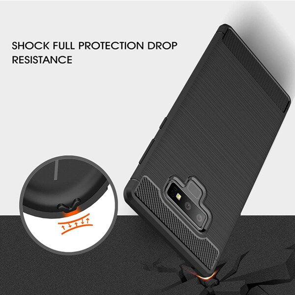 Samsung Galaxy Note 9 Case Shockproof Heavy Duty Rugged Anti Knock Back Cover (Black)