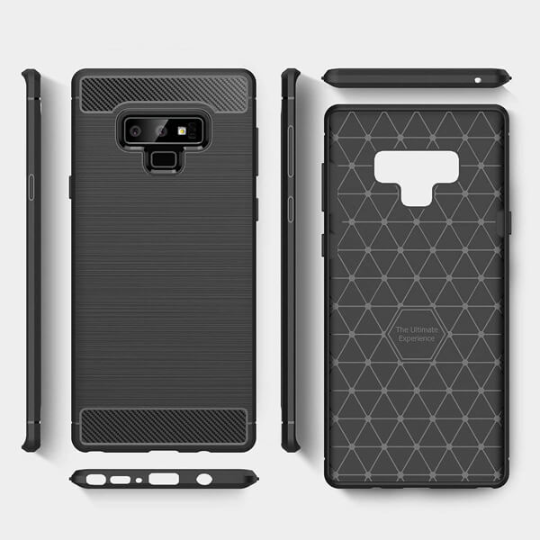 Samsung Galaxy Note 9 Case Shockproof Heavy Duty Rugged Anti Knock Back Cover (Black)