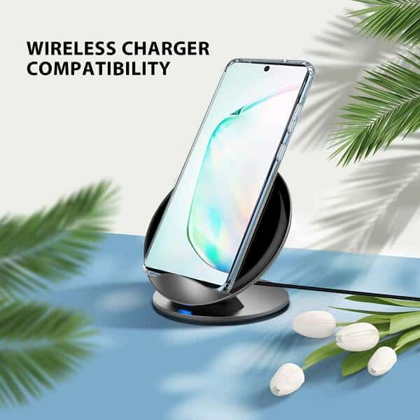 Samsung Galaxy Note10 Clear Case Slim With 4 Corners [Shock Absorption] Hard Back Soft Bumper Cover
