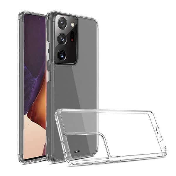 For Samsung Galaxy Note 20 | Note 20 Ultra Clear Case Slim With 4 Corners [Shock Absorption] Hard Back Soft Bumper Cover