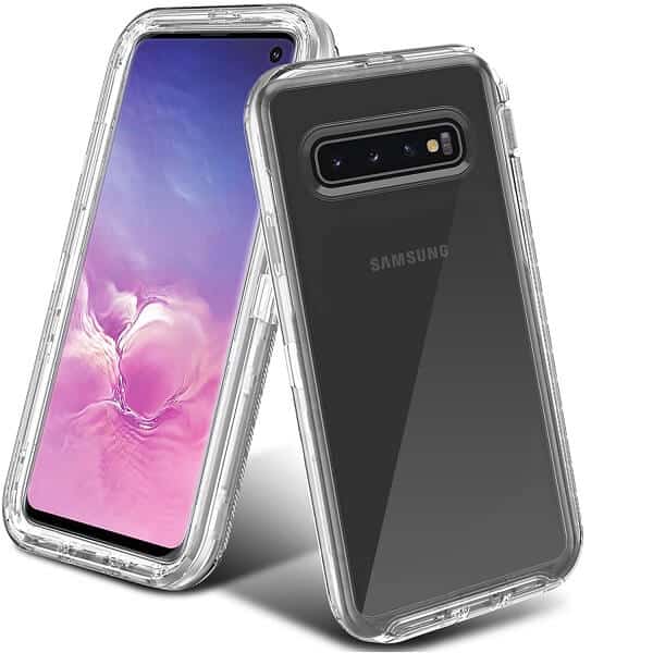 For Samsung Galaxy S10 | Galaxy S10+ /S10 Plus | Galaxy S10E Case Clear Drop Resistant Defender Heavy Duty Shockproof Back Cover