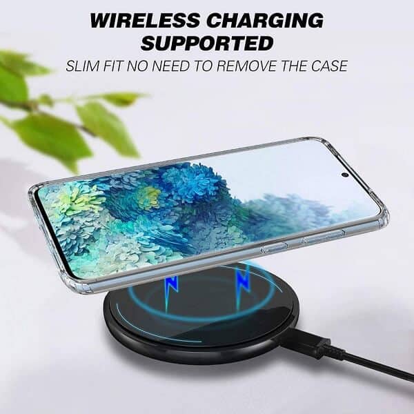 Samsung Galaxy S20 Clear Case Slim With 4 Corners [Shock Absorption] Hard Back Soft Bumper Cover